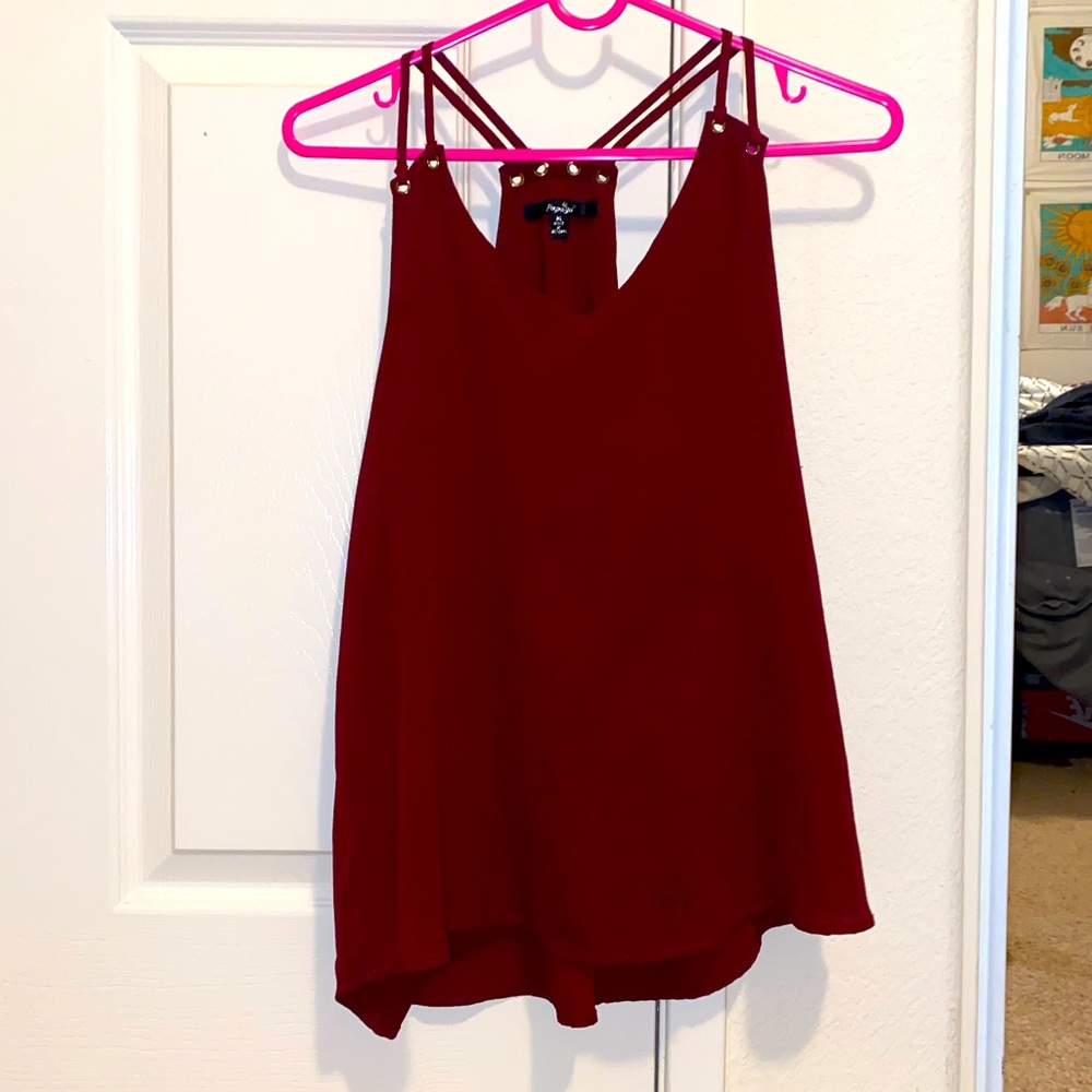 Papaya Maroon Blouse